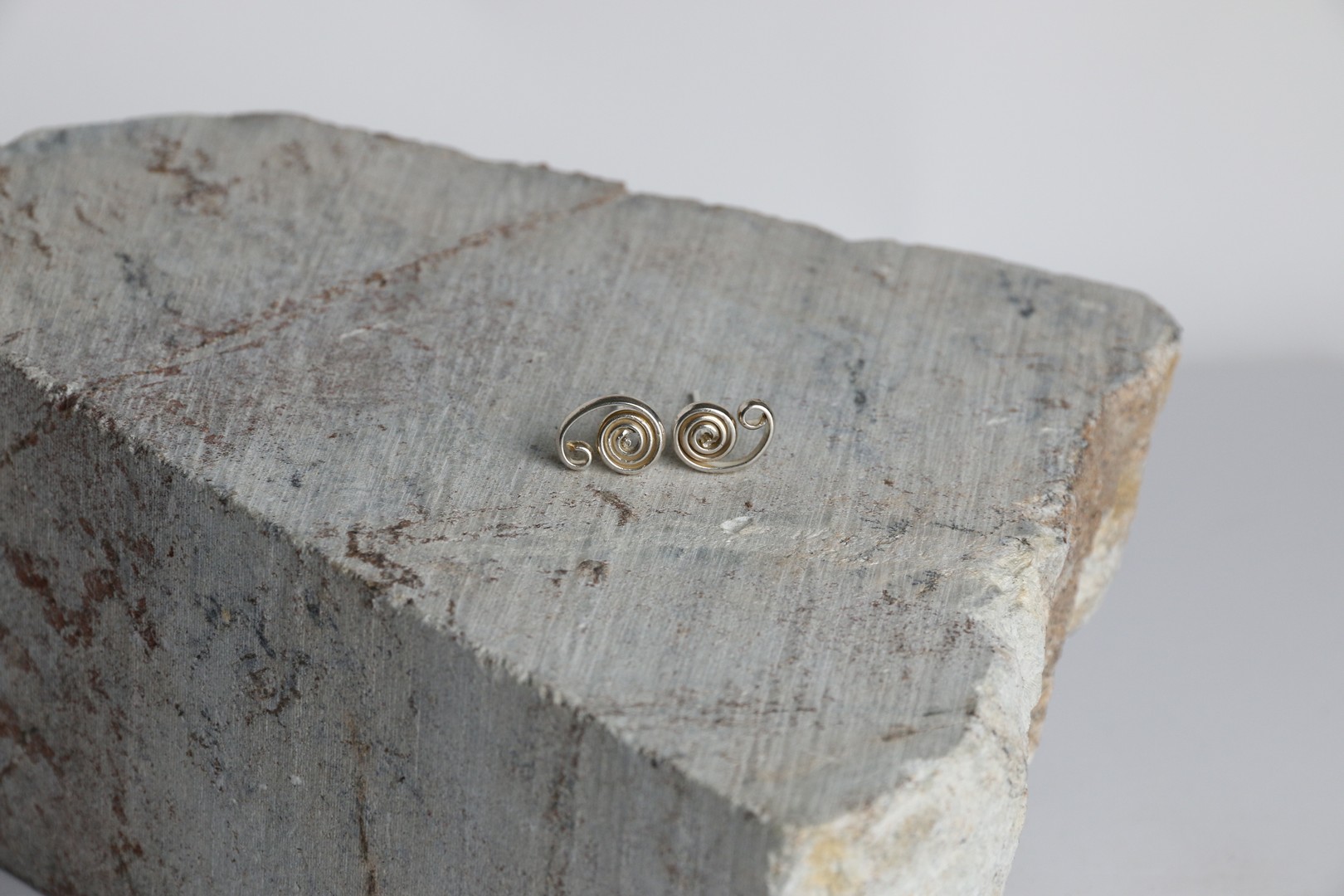 Asymetrical Spiral Earring
